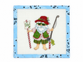 Shop Fishing Santa needlepoint canvas at Fair Isle Needleworks. Vintage Santa gone fishing on 18 mesh. Unstitched; threads not included.
