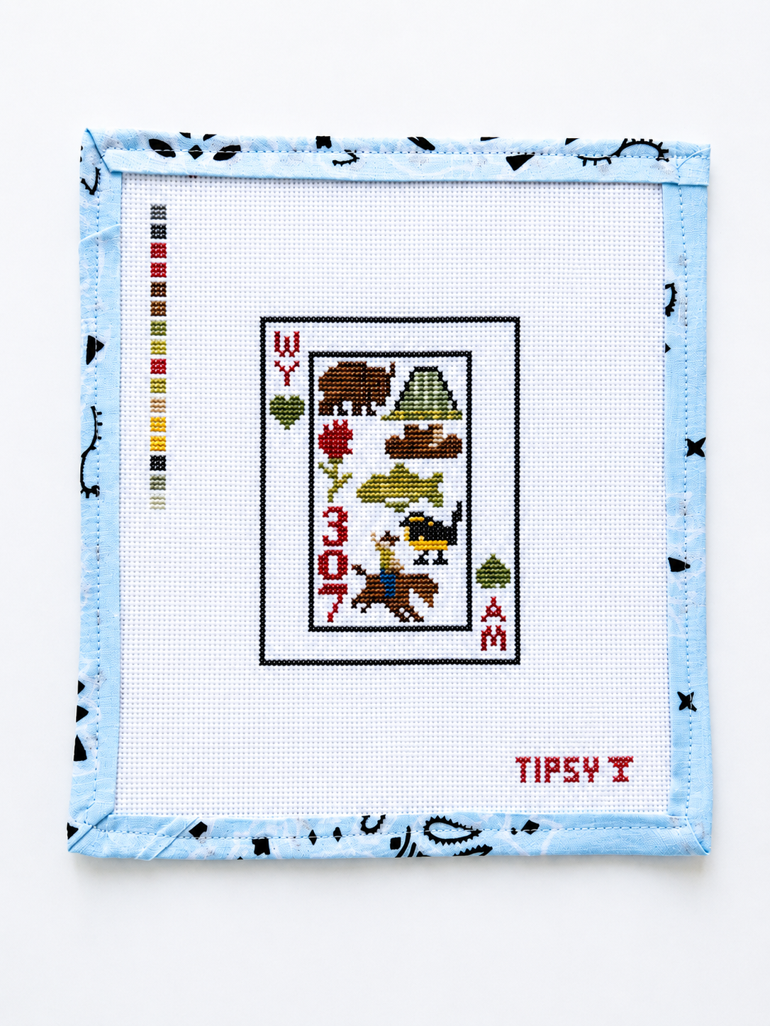 WY Playing Card Needlepoint Canvas