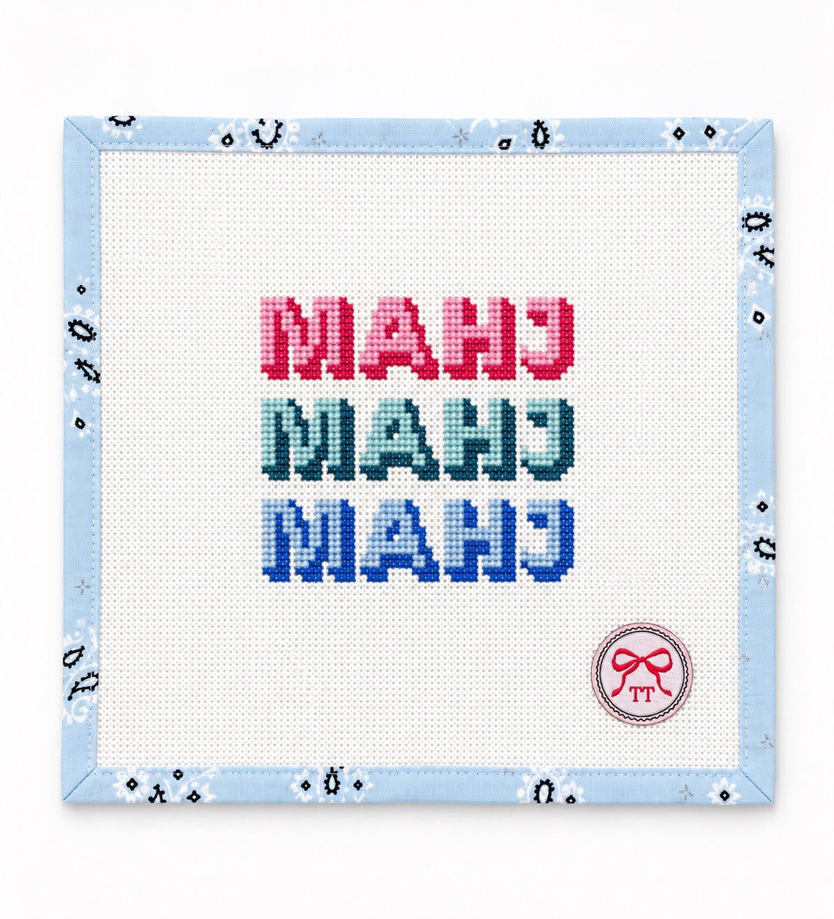 Threading Treasures Mahj Mahj Mahj on 13 Mesh