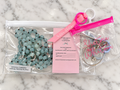 Shop Victoria Whitson's 36-inch Gem Stone Chatelaine necklace with Muriel threader, mini laying tool, magnifier and scissors for needlepoint.