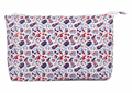Cowgirl medium stash bag by Wipstitch, recyclable Tyvek, 11" x 7.5", red, white and blue pattern. Waterproof project or travel bag.